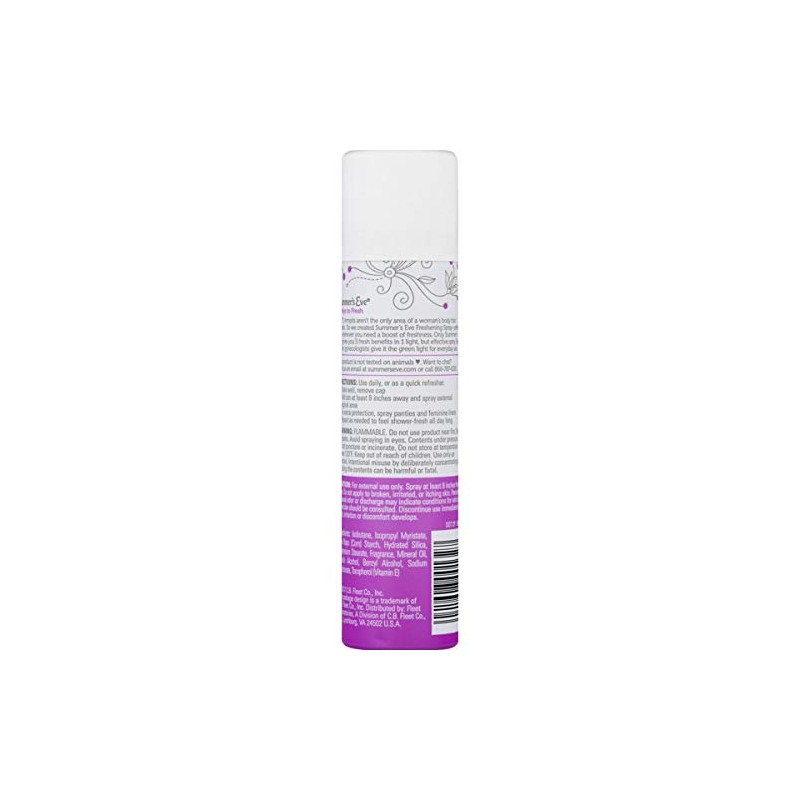 Summer's Eve Freshening Spray, Island Splash, pH Balanced, Dermatologist &