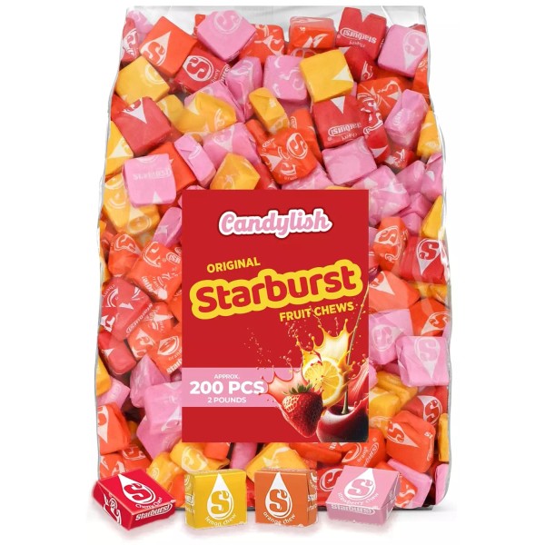 Starburst Original Fruit Chews Candy, 2 Pounds Bulk - Approx.