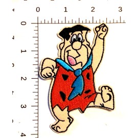 Unbranded Fred Flintstone (cartoon character) Embroidered Patch Iron-On Sew-On US shipping