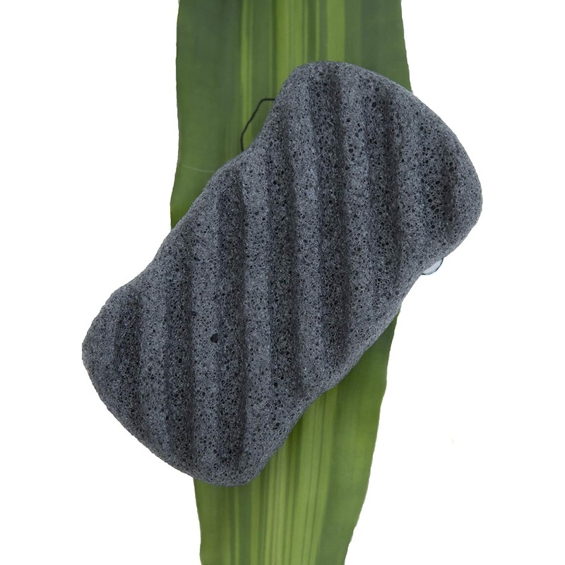 NORI Esponja KONJAC Corporal Carbon Bambu -KONJAC SPONGE NATURAL CHARCOAL
