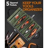 Wessleco Tool Roll Up Pouch - 16oz Canvas Multi-Purpose Wrench