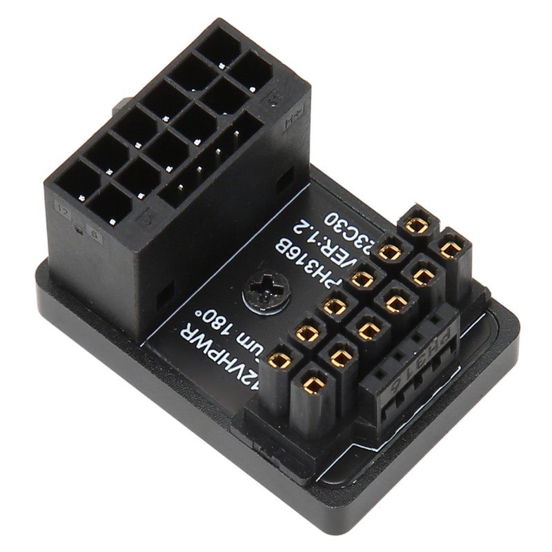 ATX 16Pin Male to 16pin Female 180 Degree Angled Adapter
