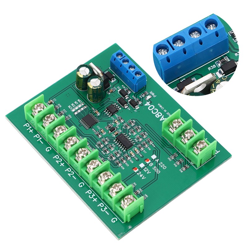 4 Channel PT100 RTD RS485 Temperature Sensor Board Temp Acquisition