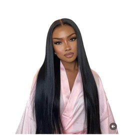 Qunali Lace Front Wigs Human Hair 13x4 Straight Lace Ftont Wigs HD Transparent 200% Density Glueless Wigs For Black Women Pre Plucked With Baby Hair 32inch