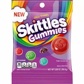 Skittles Wild Berry Gummy Candy, 5.8 oz Bag