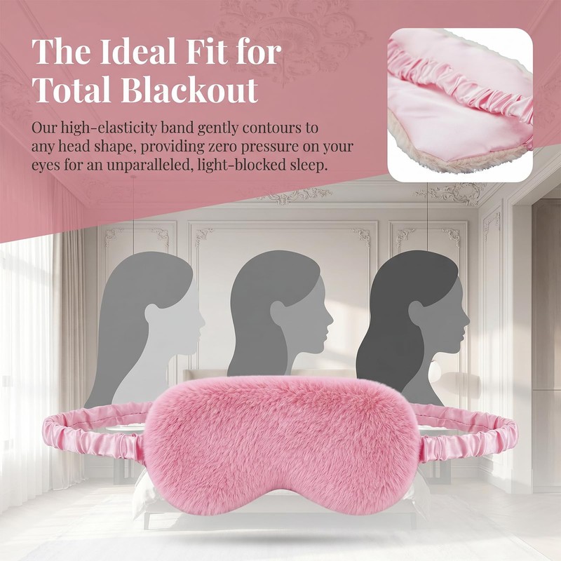3 Pack Silk Sleeping Masks for Women, Blackout Sleep Eye