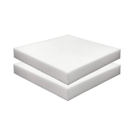 Foamma 2-Pack 2" x 18" x 18" High Density Upholstery Foam - Chair Cushion Square Foam for Dining Chairs, Wheelchair Seat Cushion Replacement