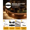 6 Pack 7 Inch Retaining Wall Lights, 2.5W Hardscape Step
