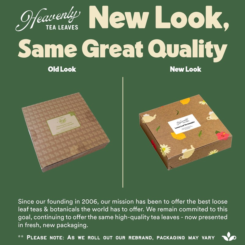 Heavenly Tea Leaves Organic Loose Leaf Tea Sampler Set (Approx.