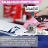 Cordless Electric Scissors - 4V Rechargeable Rotary Cutter with Safety