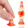 Gatuida 7pcs Mini Traffic Cones, Tiny Simulation Road Parking Signs,