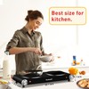 Hot Plate, Techwood 1800W Dual Electric Stove, Countertop Stove Double
