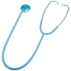 As One 0-1670-08 Navis Stethoscope, Inner Spring Type, Single, Sky Blue