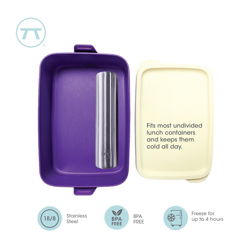 Outset Stainless Steel Cylinder Ice Packs, Set of 2 Reusable