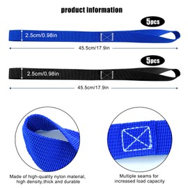 Lashing Loops Lashing Straps Automatic Lashing Strap Short Automatic Belt Loops Nylon Automatic Slip-Resistant Belt Loops for Motorcycle Transport, ATV