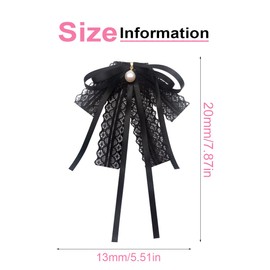 ZAMXHUG 1 x Bow Brooch with Rhinestone Bow Tie with Brooch Pearl Bow Brooch Pin Vintage Bow Brooch Pins for Women Elegant Bow Tie for Women Wedding Graduation Bow Tie Pin Shirt Accessories