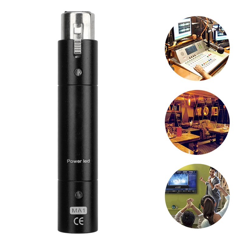 Inline Microphone Preamp Lossless Amplification Dynamic Active Inline Mic Booster