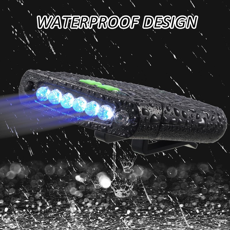 Mudder 2 Pieces LED Clip on Cap Lights USB Rechargeable