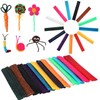 UPINS 1000PCS Wax Craft Sticks Bendable Sticky Wax Yarn Sticks