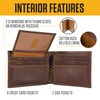 Carhartt Men's Rugged Leather Triple Stitch Wallets, Available in Multiple