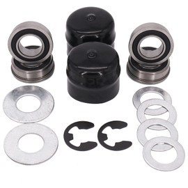 DVPARTS Front Wheel Bearing Bushing to Bearing Conversion Kit 532124959 124959 for Husqvarna, AYP, Poulan, Jonsered, Craftsman