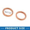 A ABSOPRO Motorcycle Exhaust Pipe Muffler Gasket Copper Tone Metal