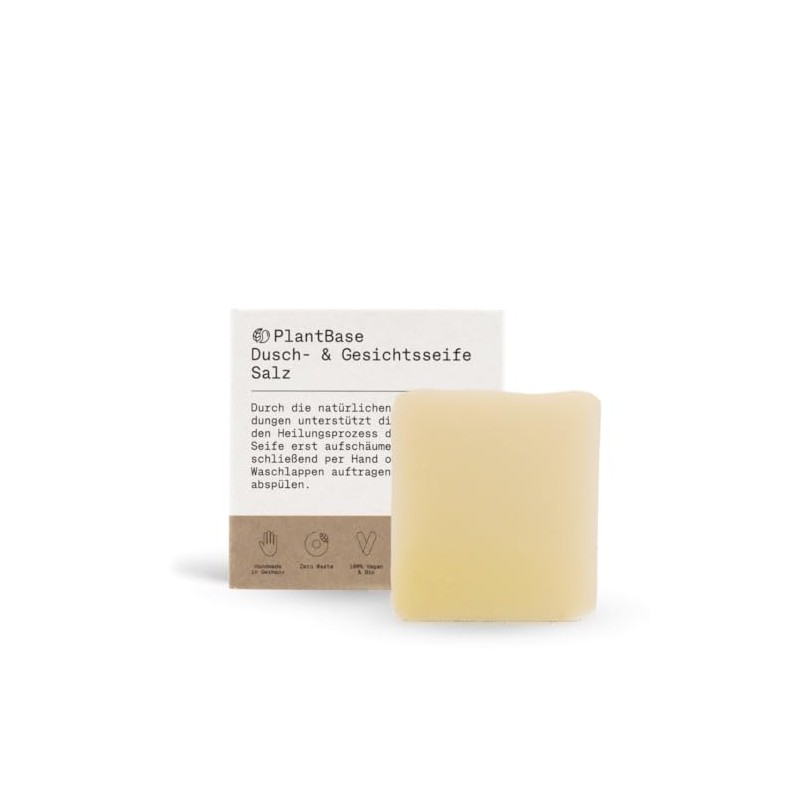 PlantBase Shower & Face Soap Salt 100 g – 100%