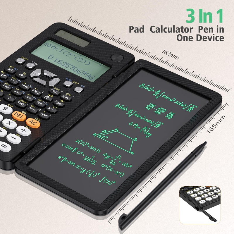 Rechargeable Scientific Calculator for Students, 991ES MAX Foldable Science Calculator