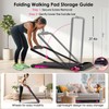4-in-1 Walking Pad with Incline Portable Treadmill with Handle Bar