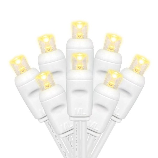 UL Certified LED Christmas String Lights, 17 Feet 50 Count