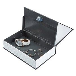 Vivva Home Dictionary Diversion Metal Secret Safe Lock Box, Book Safe with Key Lock, Hidden Safe, Stash Safe Box, Coverbook Safe Containers for Cash and Jewelry (Blue)