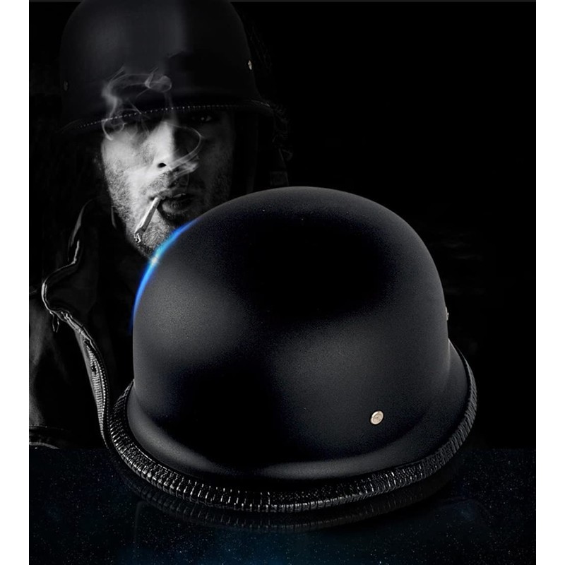 German Style Motorcycle Half Helmet, Retro Half Face Helmet for