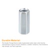 sourcing map 20pcs M5x8x20mm Coupling Nuts - Galvanized Carbon Steel