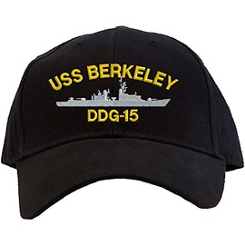 Spiffy Custom Gifts USS Berkeley DDG-15 Baseball Cap Embroidered Black