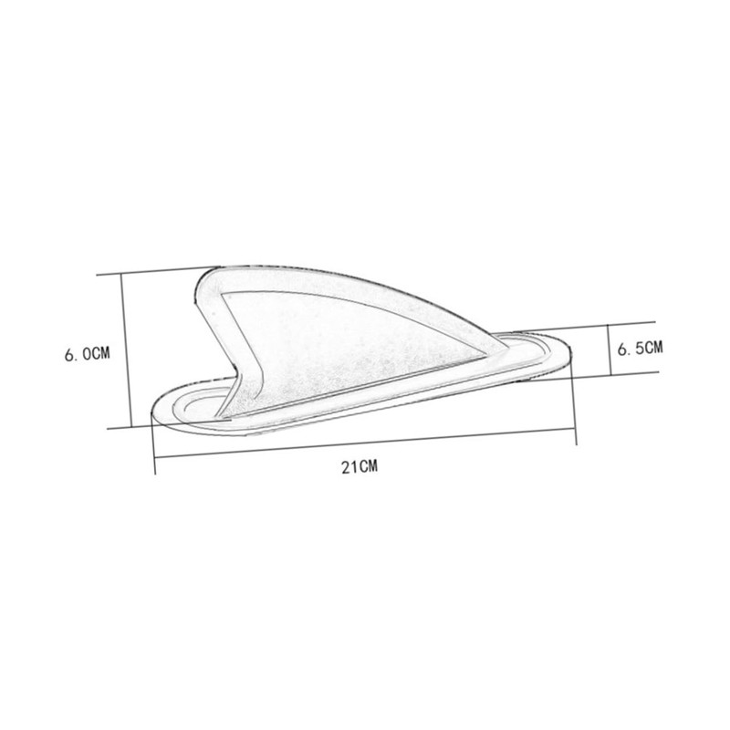 Gogogmee Surfboard Tail Paddle PVC Center Fin Easy Install Adjust