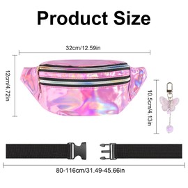 Bum Bag Girls Women Boys with Butterfly Decoration, Bum Bag Colourful Belt Bag Women's Bum Bag Women's Stylish Bum Bag Children Girls Children Boys Bum Bag Festival Hipbag, purple, Stylish