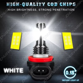 CHUSYYRAY For Chevy Suburban 2015-2020 6x 6000K LED Headlight Bulbs Hi/Low Beam Fog Light