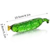 KRISININE Handmade Crystal Cucumber Figurine Glass Cucumber Fruit Collectible Paperweight