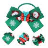 IWOWHERO 2pcs Christmas Hair Ties for Adorable Bowknot Design Festive