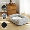FUKUMARU Cute Dog Bed, Fluffy Dogs Couch with TPU Layer