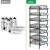 Unbranded 7 Tier Freestanding Water Bottle Organizer Storage Rack Stand