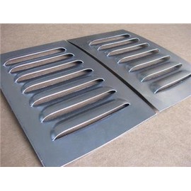 RodLouvers Pair of Aluminum Straight 5” 7 Louvered Panels