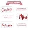 Kiss The Miss Goodbye Banner - Bachelorette Party Decor, The
