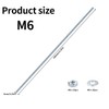 Pack of 5 M6 Threaded Rods, Threaded Rods, Threaded Rod,