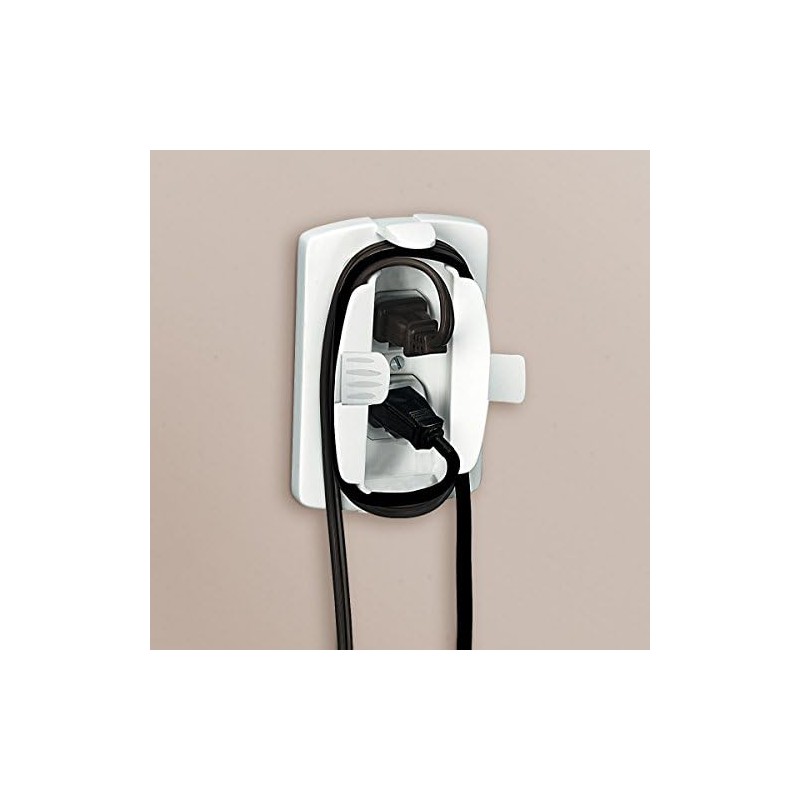 Safety 1st Outlet Cover/Short de cordón, blanco, 2 unidades