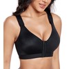 Lemorosy Women's Bra, Without Underwire, Strong Hold, Front Closure, Racerback,