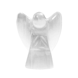 NKlaus Selenite Angel 10 x 8 x 4 cm - Hand Carved Selenite Angel for Meditation and Energy Work, Perfect Spiritual Decoration for Harmony and Healing Energy, Ideal for Spiritual Rituals 16333