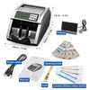 PONNOR Money Counter Machine with Value Bill Count, Cash Counter