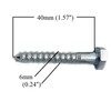 Coach Screws Hex Head Width 10mm Half Thread Zinc Plated