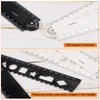 sourcing map 3pcs Folding Ruler 30cm Metric Polystyrene Foldable Angle
